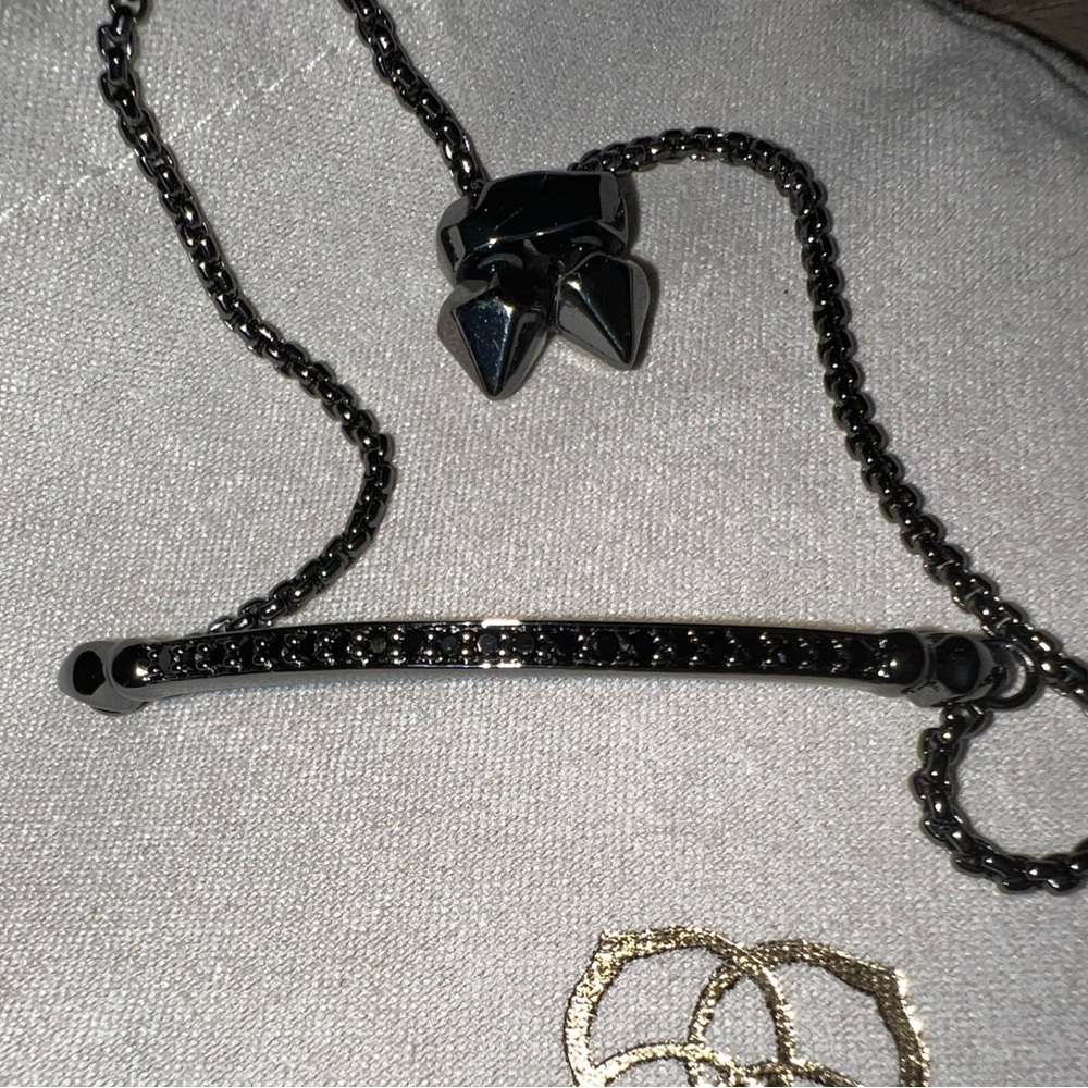 Kendra Scott OTT Adjustable Chain Bracelet in Gunmetal